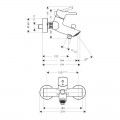 Змішувач для ванни Hansgrohe Talis S 72400000 - Фото 1